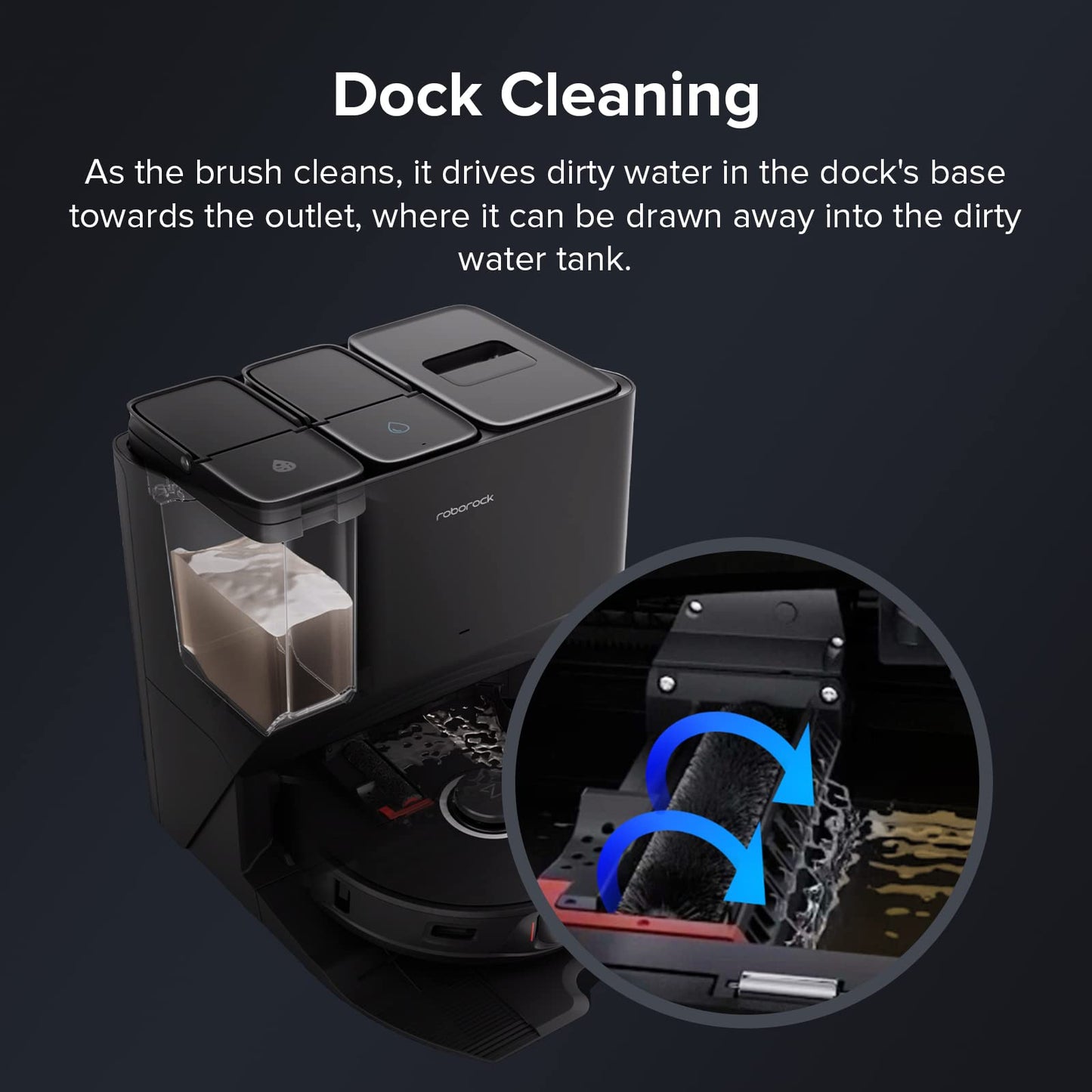 Borstel / Brush Docking station - Roborock S8 Max(V) Ultra, S8 Pro Ultra, S7 Max(V) Ultra