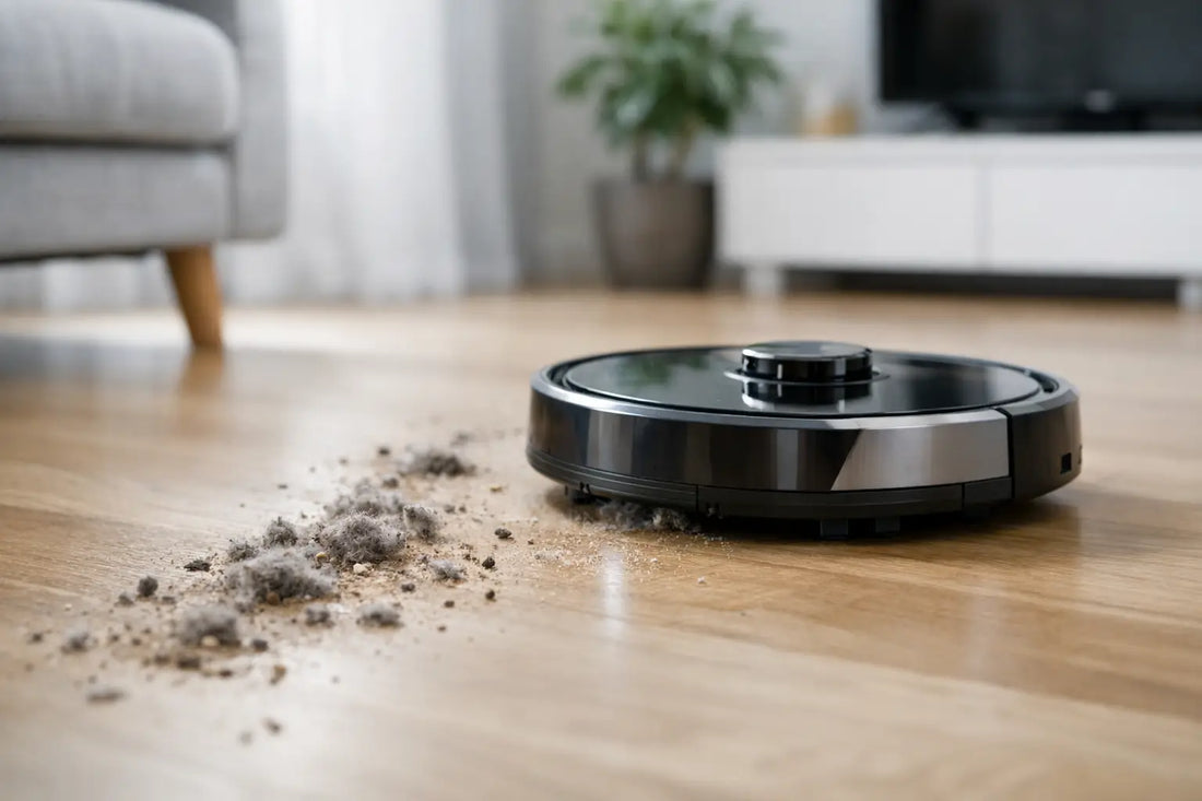 Waarom laat robotstofzuiger stof achter?