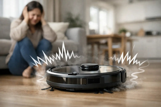 Waarom maakt een robotstofzuiger veel lawaai?