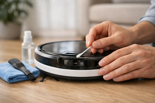 Robotstofzuiger sensoren schoonmaken handleiding